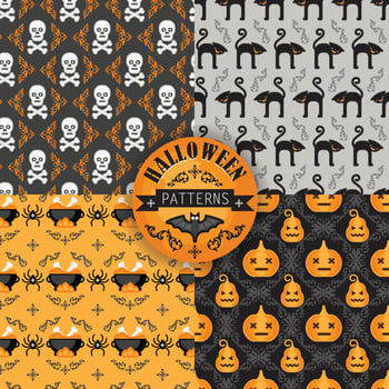 Halloween background. Seamless pattern. vector