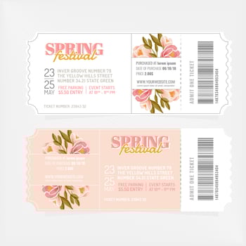 Vector Spring Festival Tickets