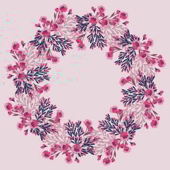 Vector Floral Wreath 