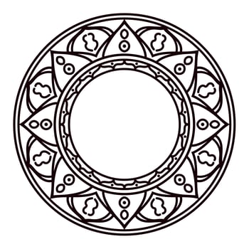 Mandalas. Ethnic decorative elements in a circle.  vector