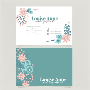 Vector Florist Business Card Template
