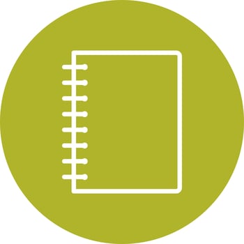 Vector Spiral Notebook Icon