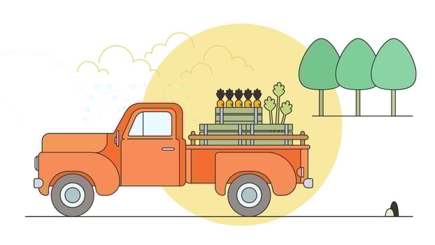 Farmers Market Flyer Vector