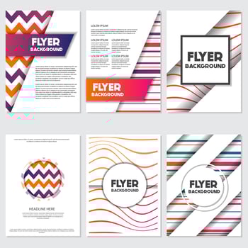 fresh background flyer style background Design Template vector