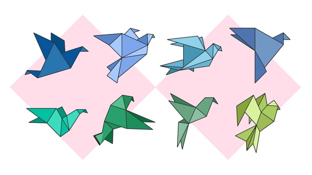 Origami Flight Vector