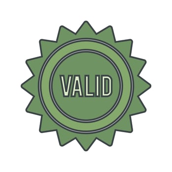 Vector Valid Stamp Icon