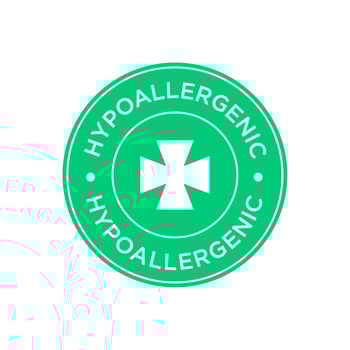 Hypoallergenic icon vector