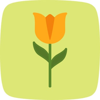 Tulip Vector Icon        