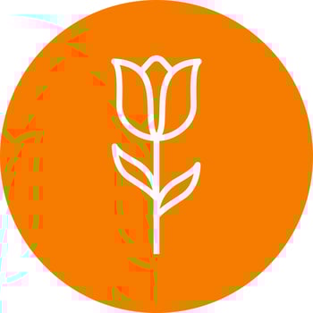 Tulip Vector Icon        