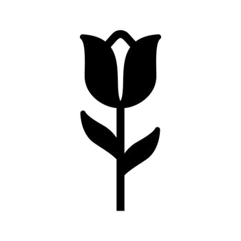 Tulip Vector Icon        