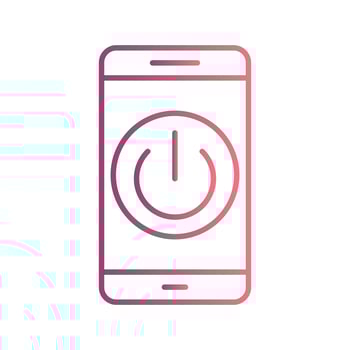 Power off Mobile Application Vector Icon