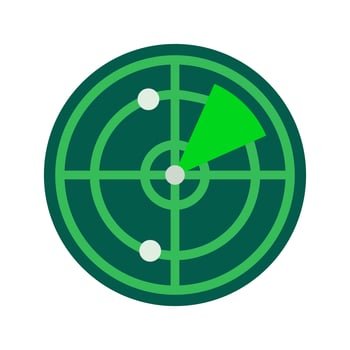Radar Vector Icon