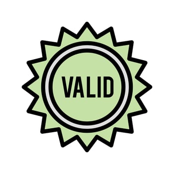 Vector Valid Stamp Icon