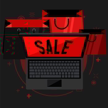 Cyber Monday Day of discounts vector
