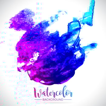 Abstract hand painted watercolor background texture vector