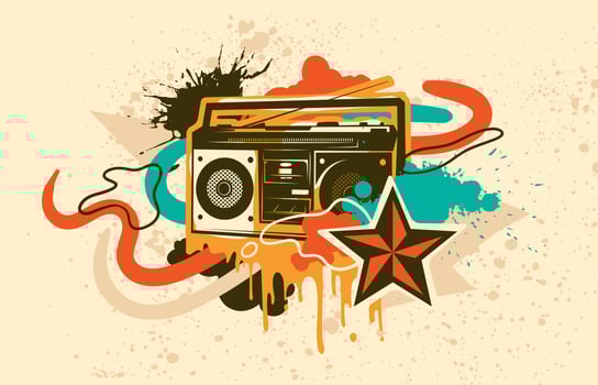 Graffiti illustration vector