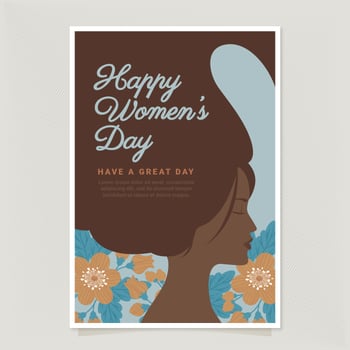 Vector Women's Day Card Template