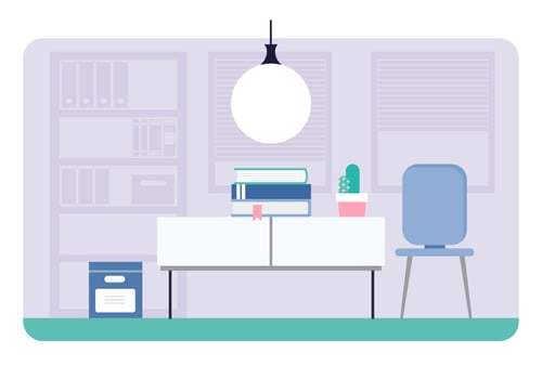 Vector Designer Room Illustration
