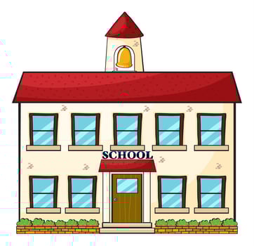A school building vector