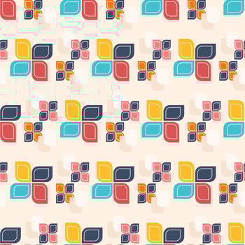 Geometric Retro Pattern Vector 