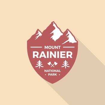 Flat Retro Vintage Badge Vector Logo Template