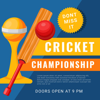 Cricket Bat Vector