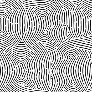 Monochrome doodle abstract seamless background with stroke line. vector