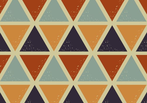 Triangles Retro Pattern vector
