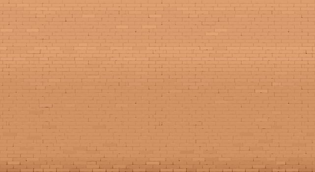 Background with an old red brick wall. Interior in loft style. Vector graphics