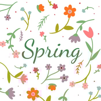 Cute Floral Background to Spring Season vector