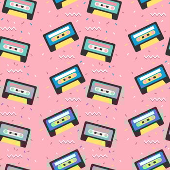 Retro Tape Pattern Vector 