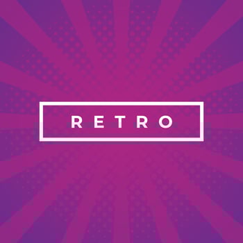 Retro Burst  Halftone Vintage Background vector