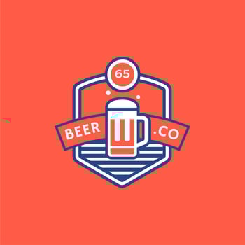 Beer Retro Badge vector
