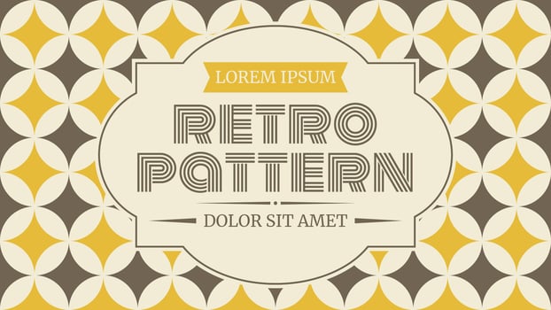 Cute Retro Pattern Vector	