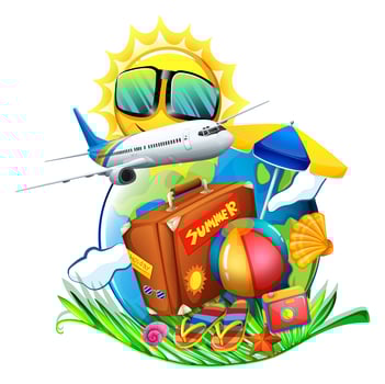 A summer vacation vector
