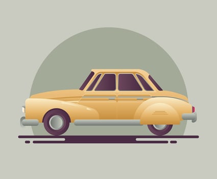 Retro Car Illustration vector