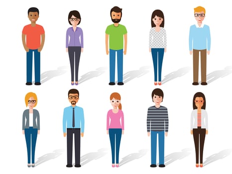 People characters vector