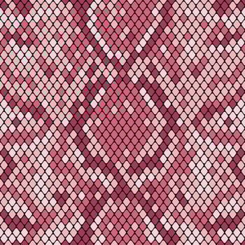 Pink snakeskin pattern vector