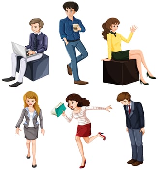 Businessminded individuals vector