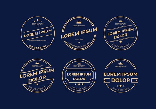 Retro Label Vector Illustration