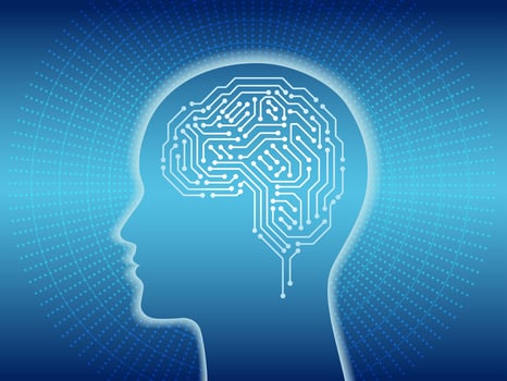 Artificial Intelligence concept illustration.  vector
