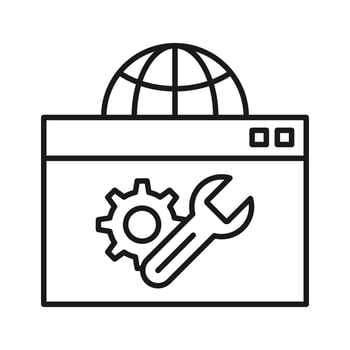 Web Optimization SEO Line Icons vector
