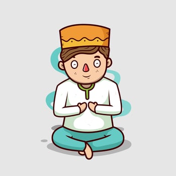 Muslim Children Vector