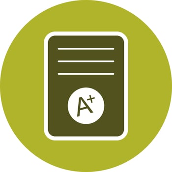 A Grade Vector Icon