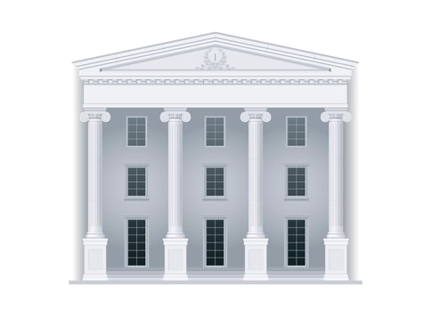 Courthouse or institution vector