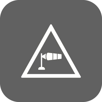 Vector Strong cross wind Icon