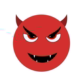 Devil Emoji Vector Icon