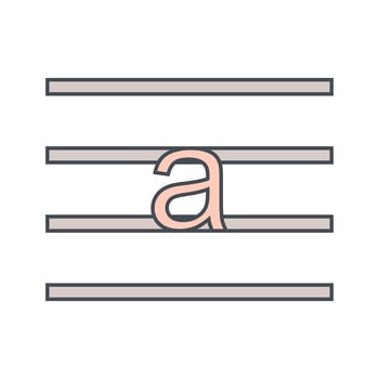 Lowercase Vector Icon