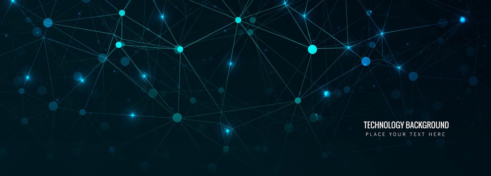 Abstract technology header background vector