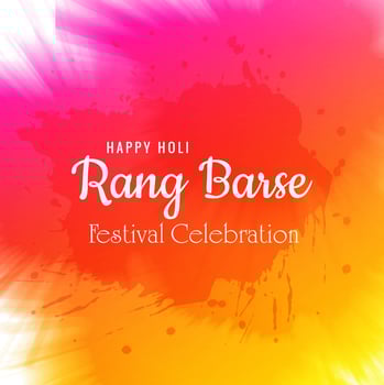 Vector illustration of Holi celebration card background